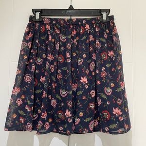 Hollister Floral Flowey Mini Skirt